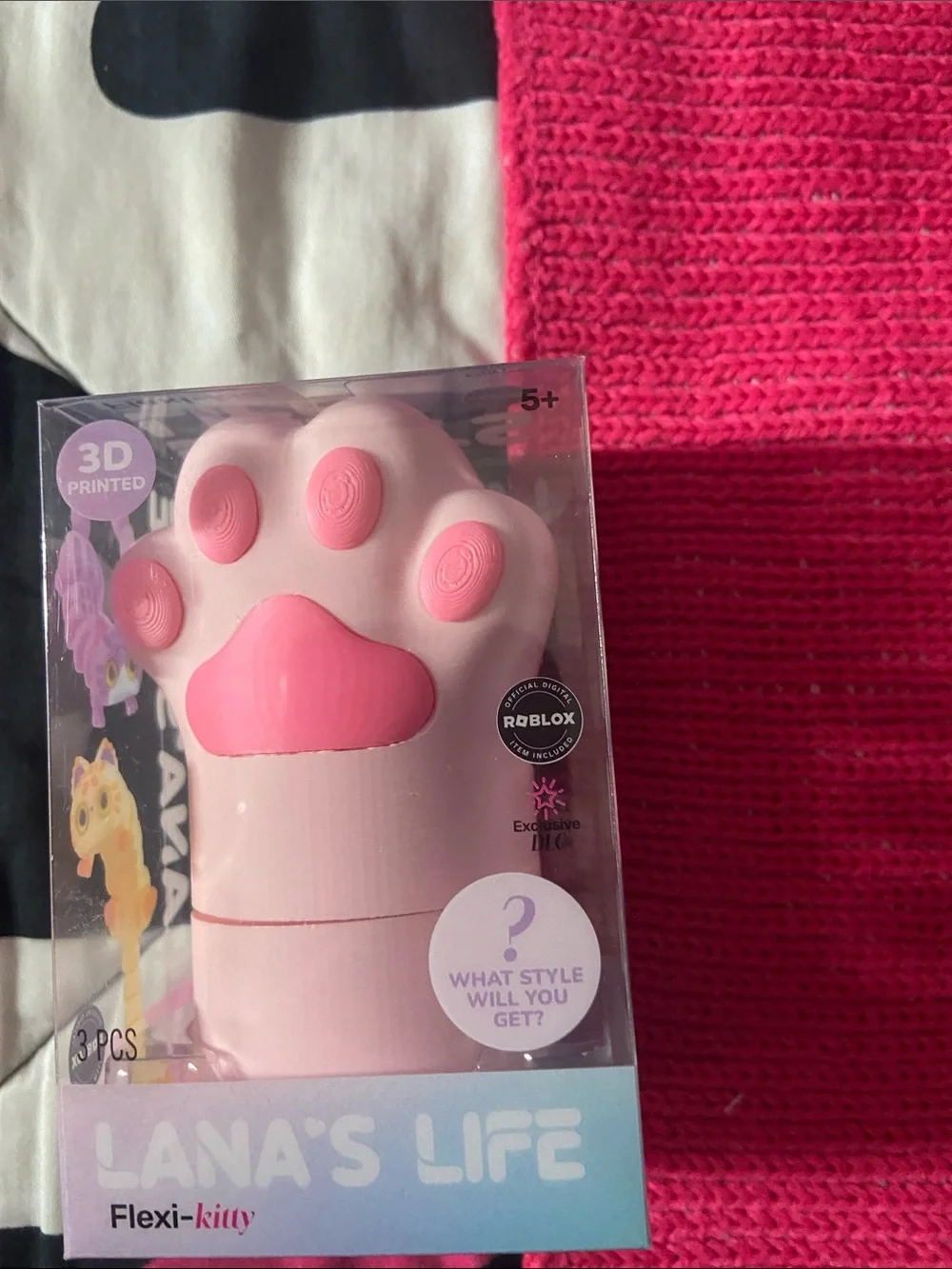 Flexi-Kitty Pink Paw Toy Lana life